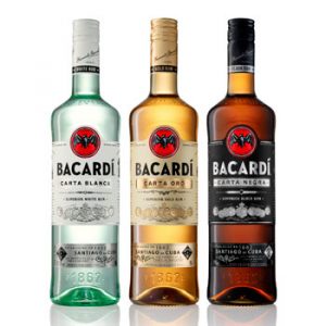 Bacardí cambia sus botellas 3 Nuevos diseños de Ron Bacardi