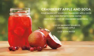 Vodka Smirnoff con zumo natural 5 Vodka Smirnoff Sourced Cranberry Apple